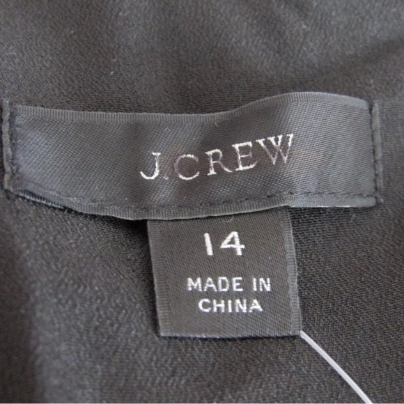 NWT J. Crew Collection Invite Dress in Crepe Black ⚫️ Size 14 - Picture 6 of 8